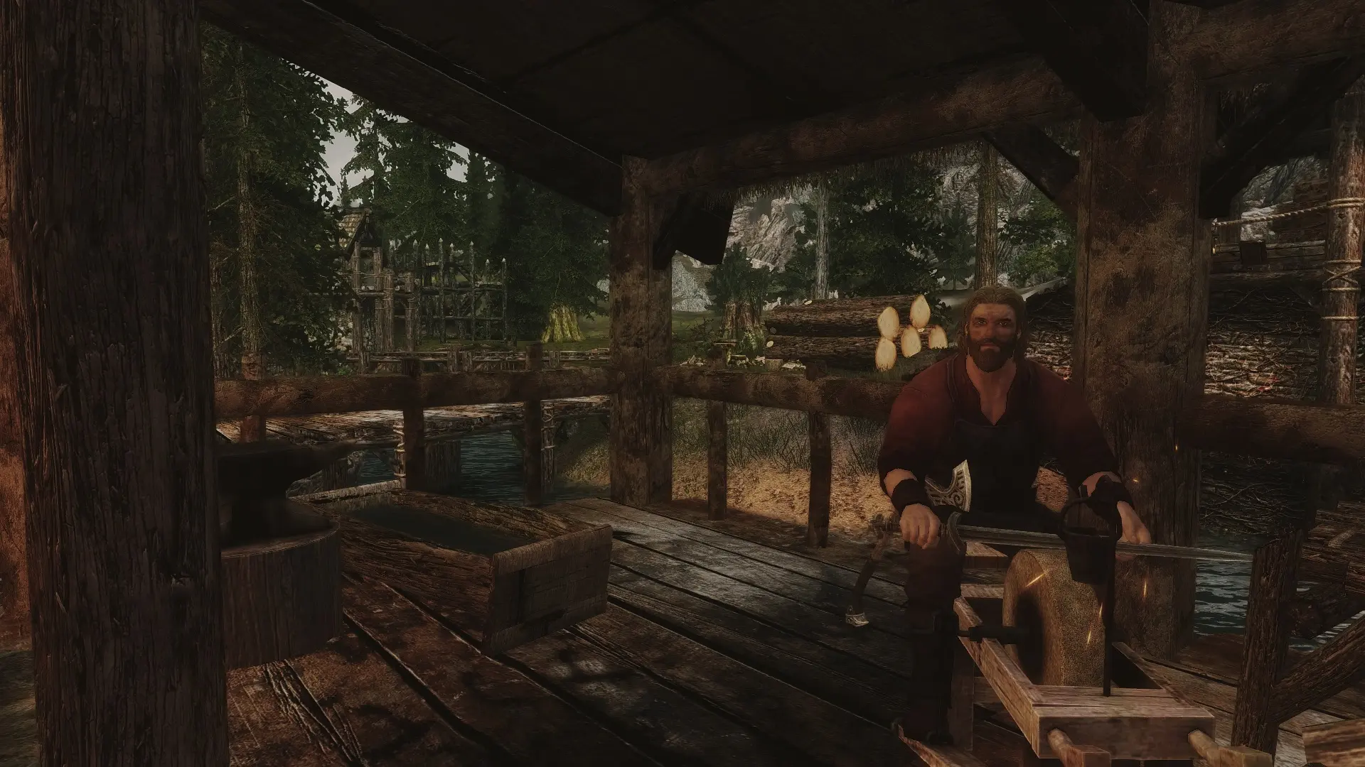 Riverwood Blacksmith being a Blacksmith at Skyrim Nexus - Mods and ...