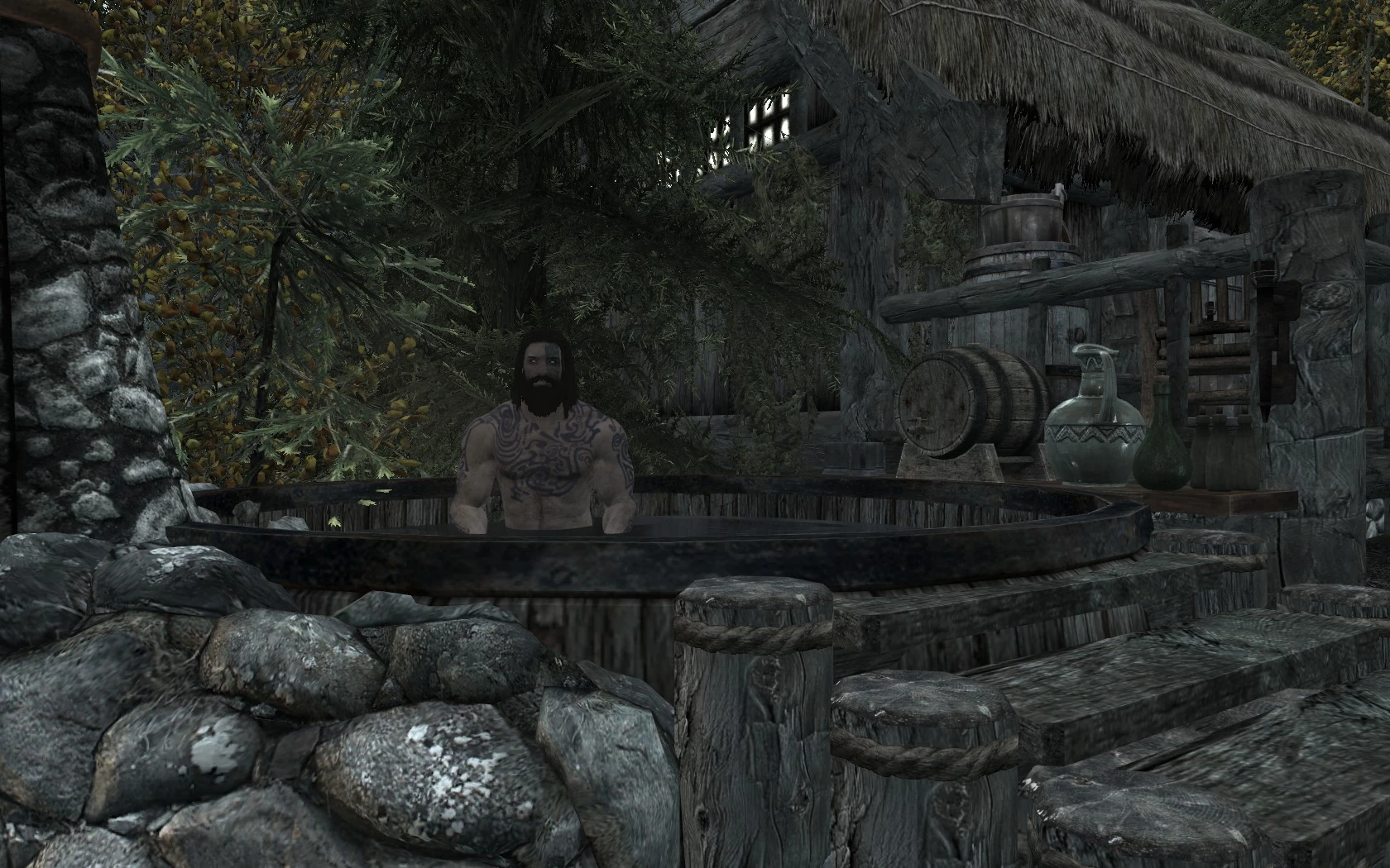 Spa and Sauna day at home 1 at Skyrim Nexus - Mods and Community