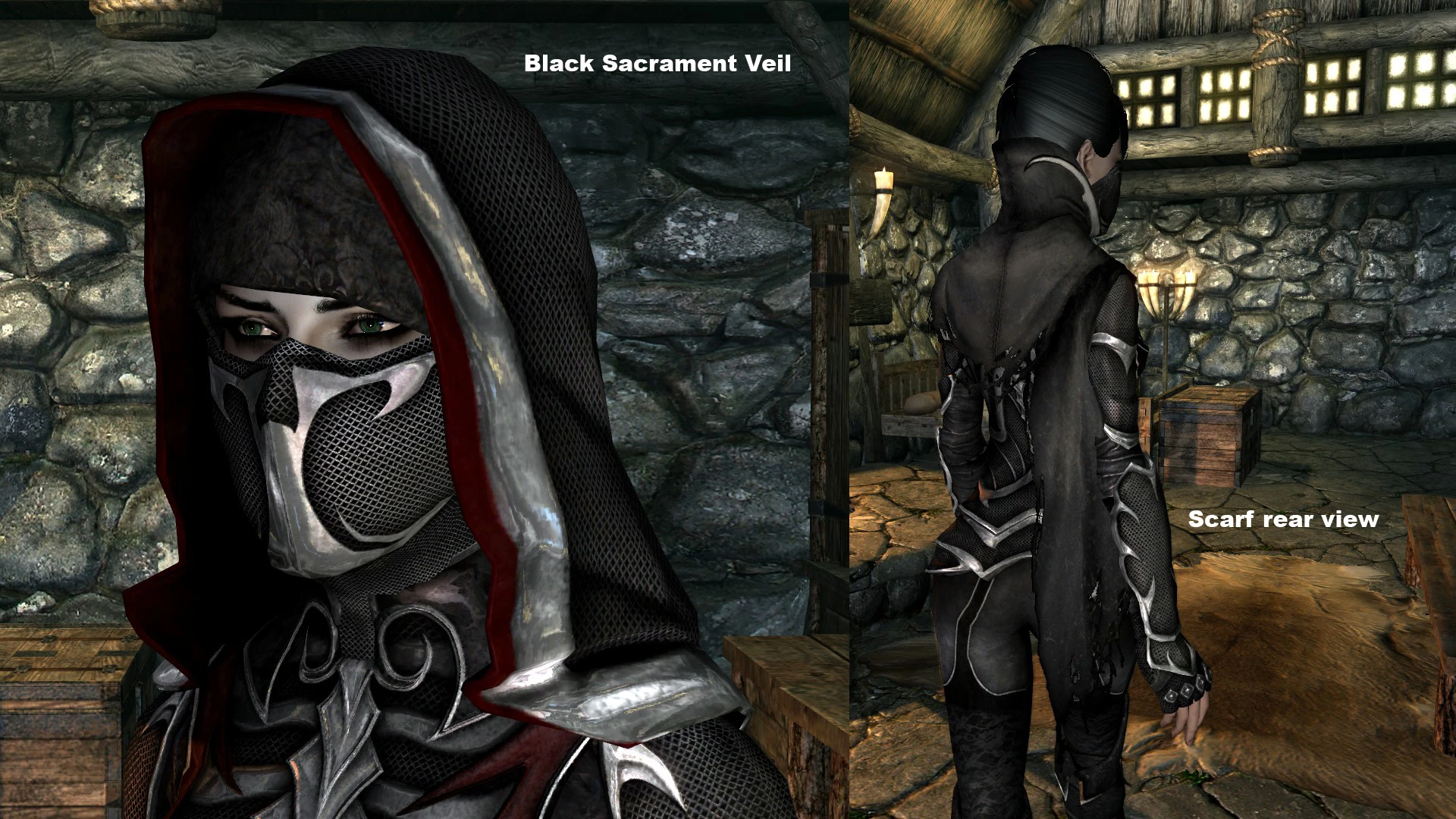 female Nightingale retex - Black Sacrament - craftable ninja armor by Ameth...