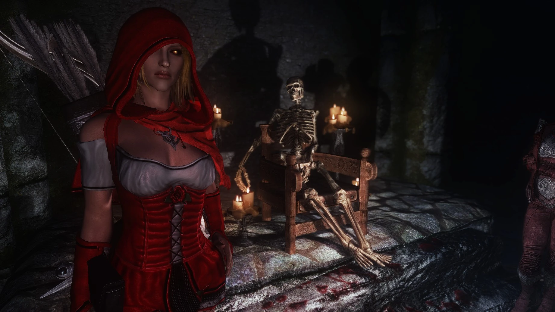 Gwelda Red Riding Hood Outfit at Skyrim Nexus - mods and community. source:...