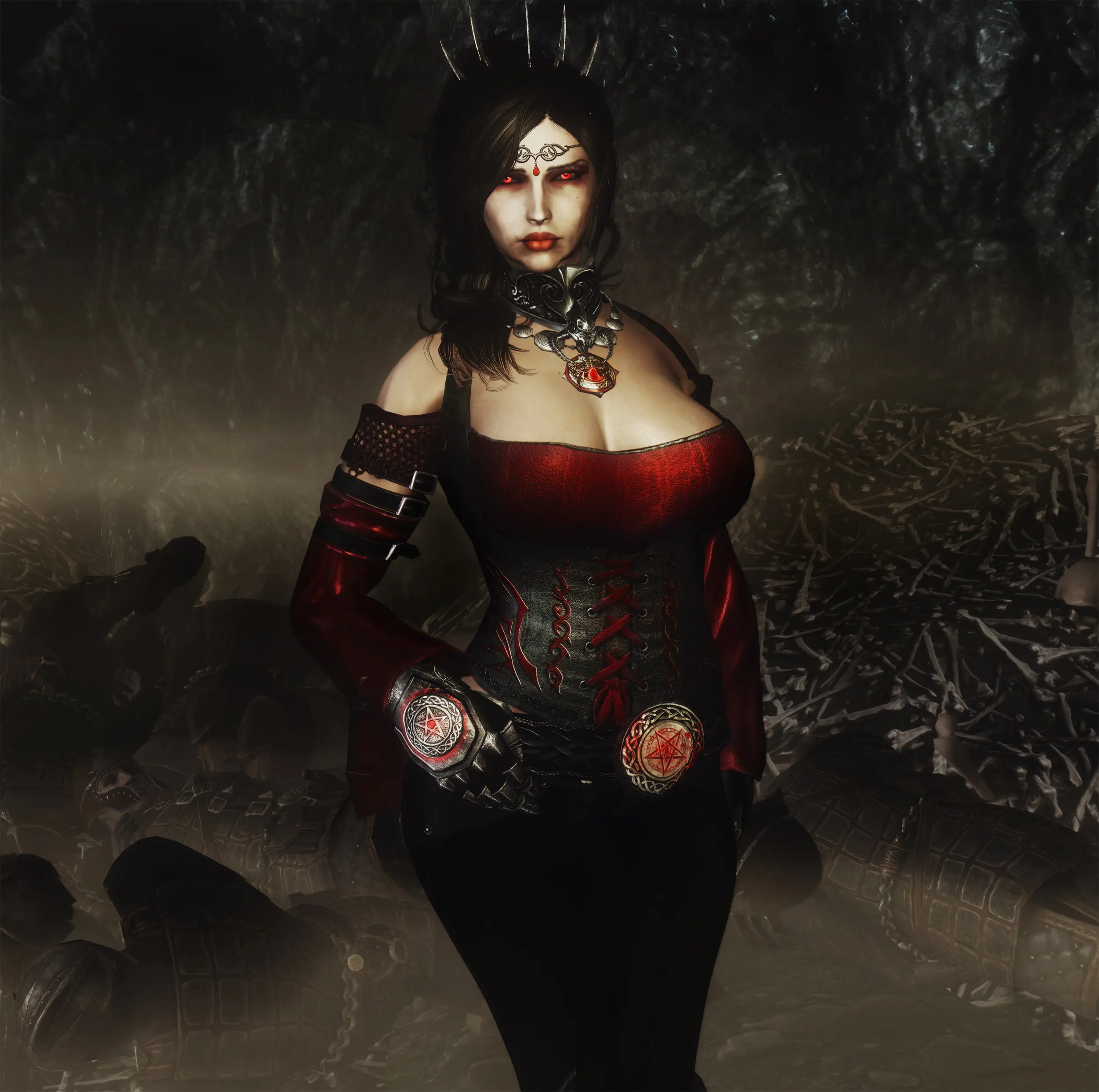 skyrim female vampire armor mods