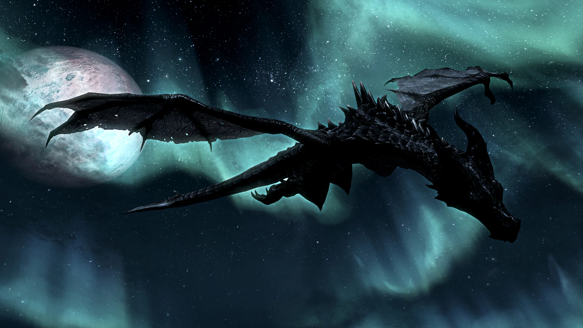 Чёрный дракон в полёте