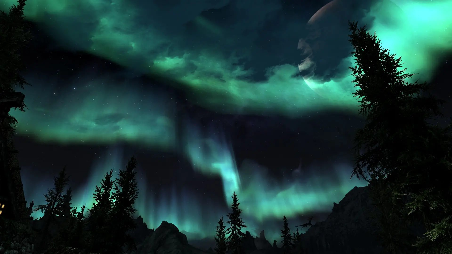 Teal night sky at Skyrim Nexus - Mods and Community