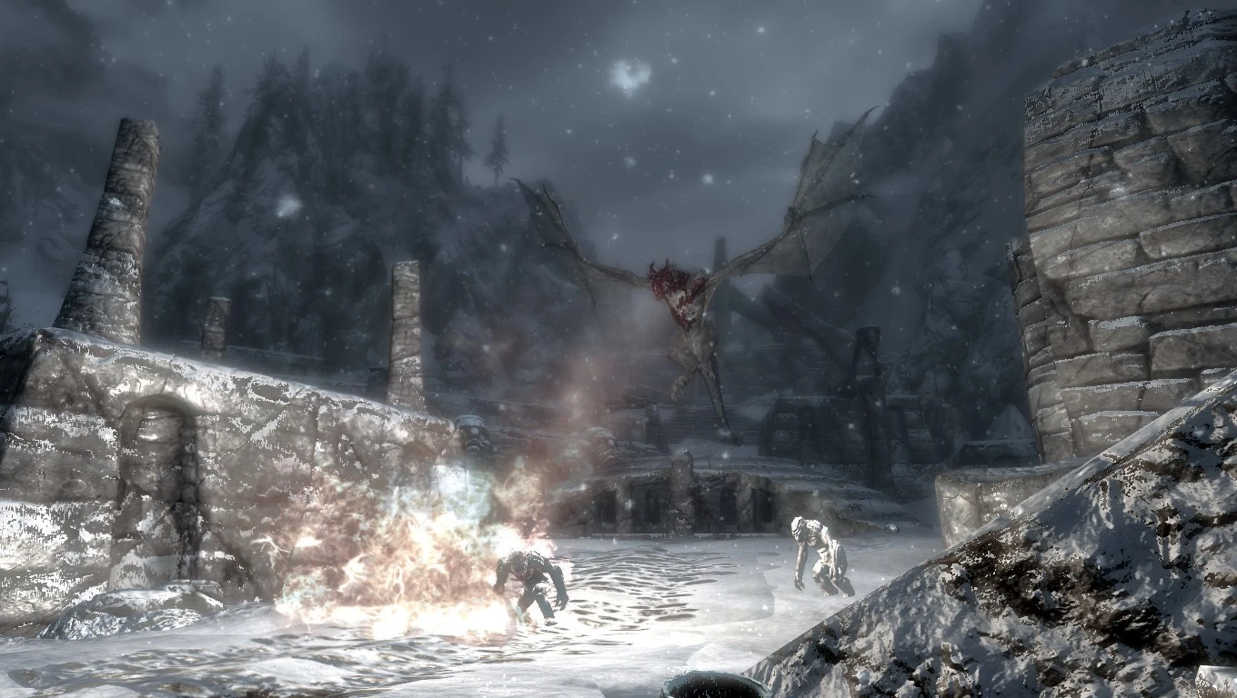 Dragon attack at Skyrim Nexus - Mods and Community