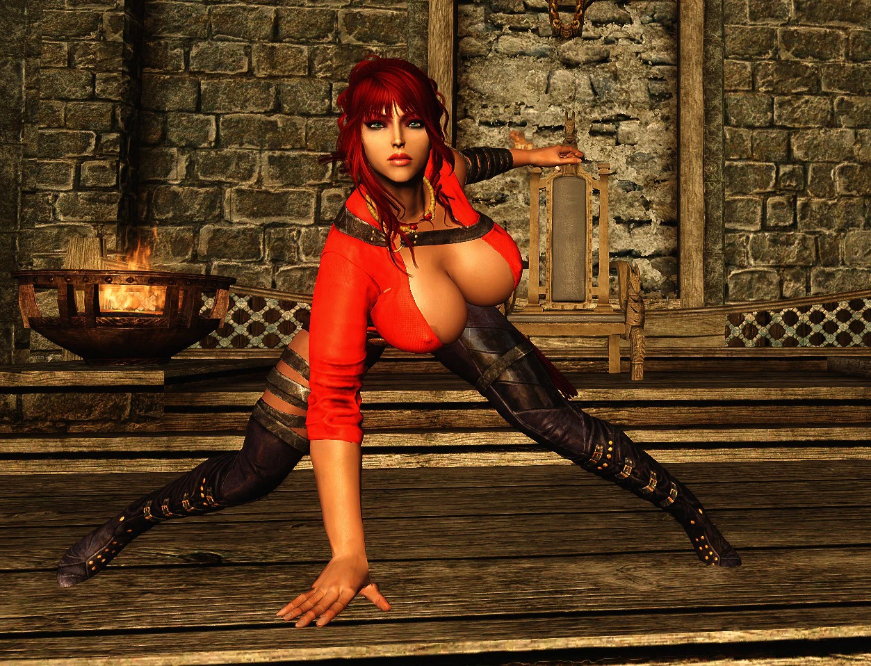 Scarlet Dawn Armor - final at Skyrim Nexus - Mods and Community