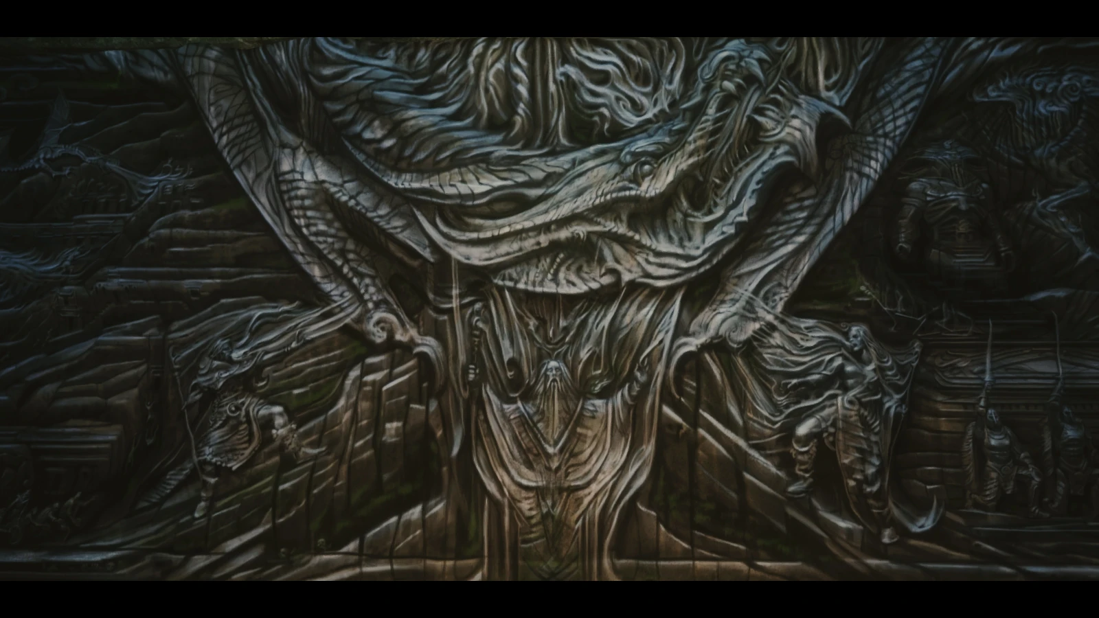 The Elder Scrolls v Skyrim стена Алдуина