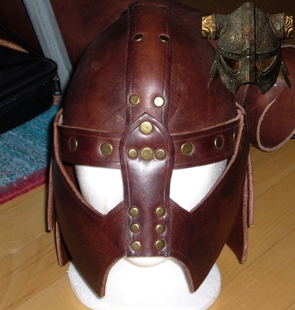 Skyrim Iron Helmet made of Leather at Skyrim Nexus - Mods and Community