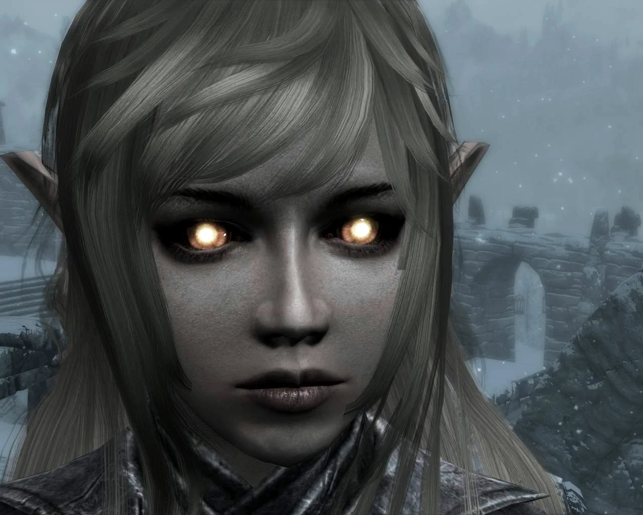 Skyrim black eyes