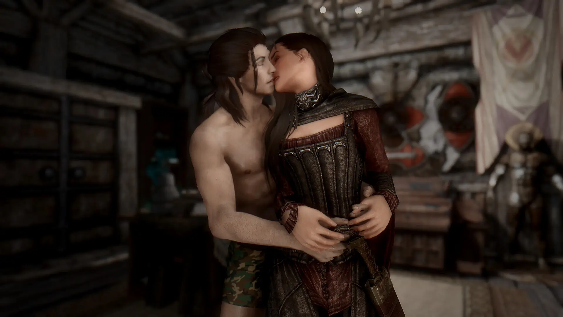 Dragonborn and Serana.