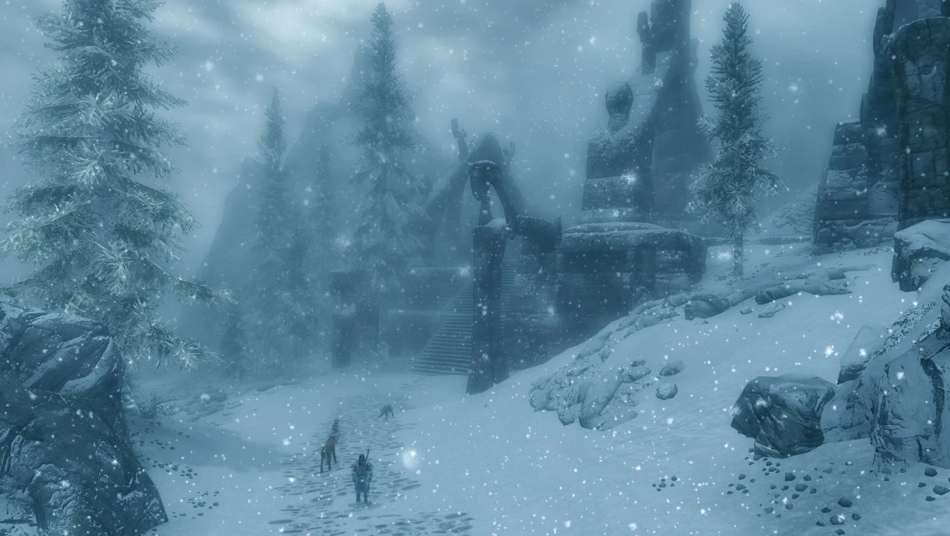 Ruins within snow at Skyrim Nexus - Mods and Community