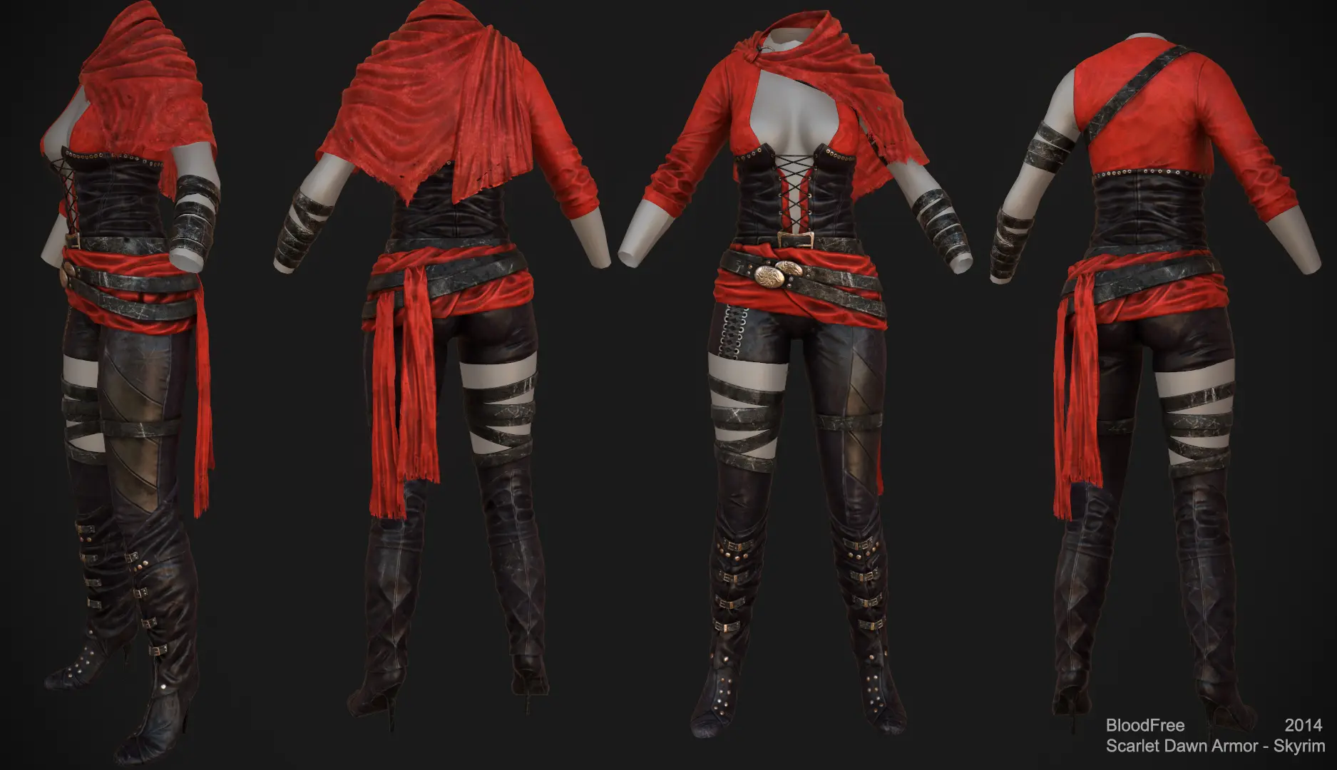 Scarlet Dawn Armor at Skyrim Nexus - Mods and Community