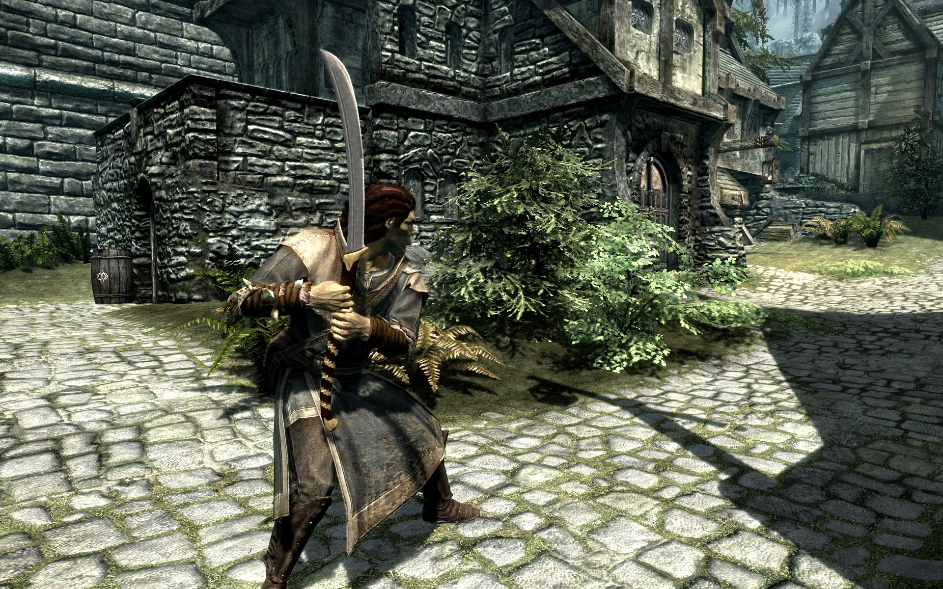 LOTR High Elf Sword in game at Skyrim Nexus mods and community
