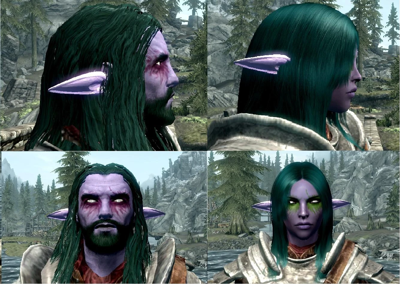 Night Elf Male And Female Try At Skyrim Nexus Mods And