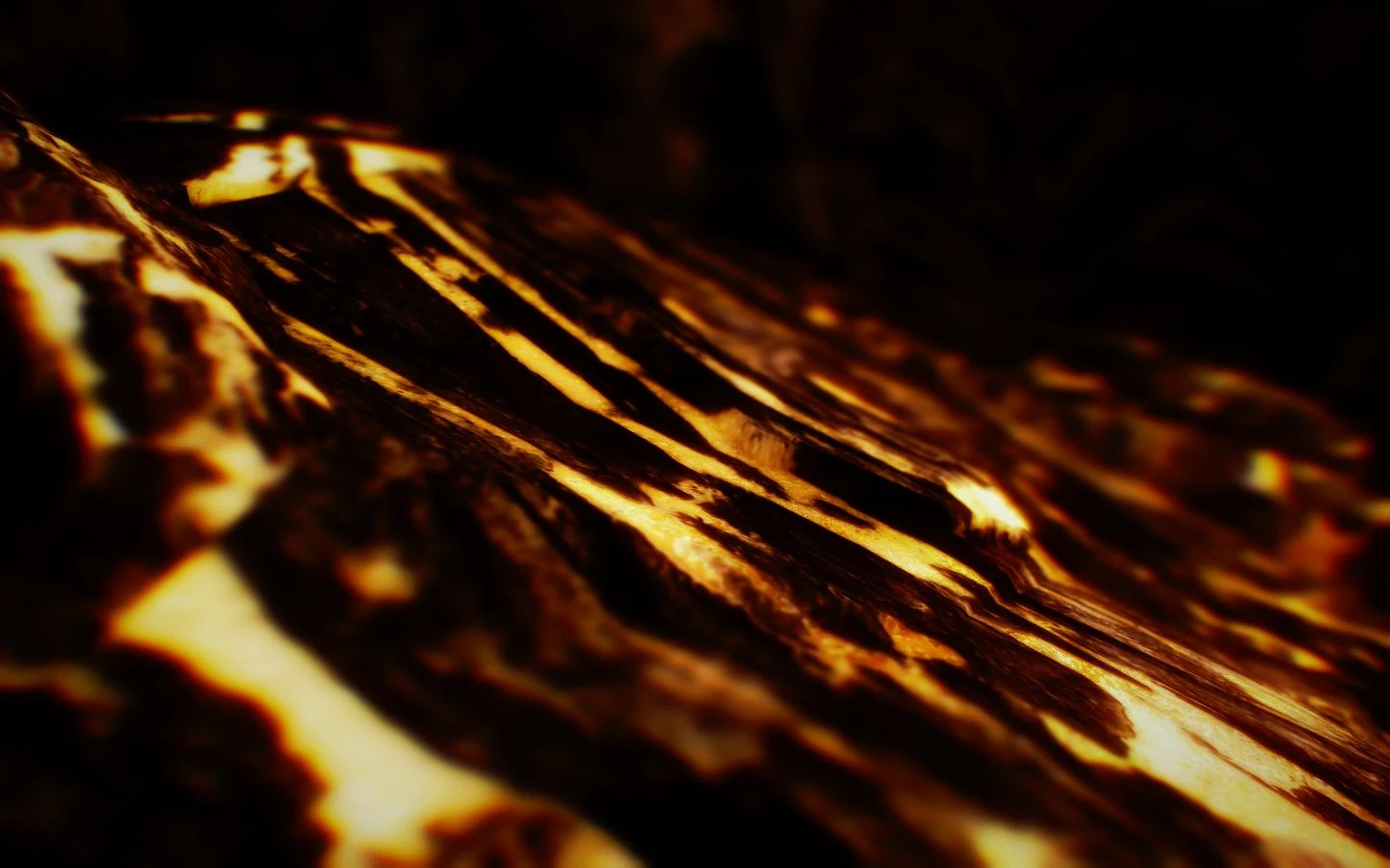 Glowing Ore Veins Gold Ore At Skyrim Nexus Mods And