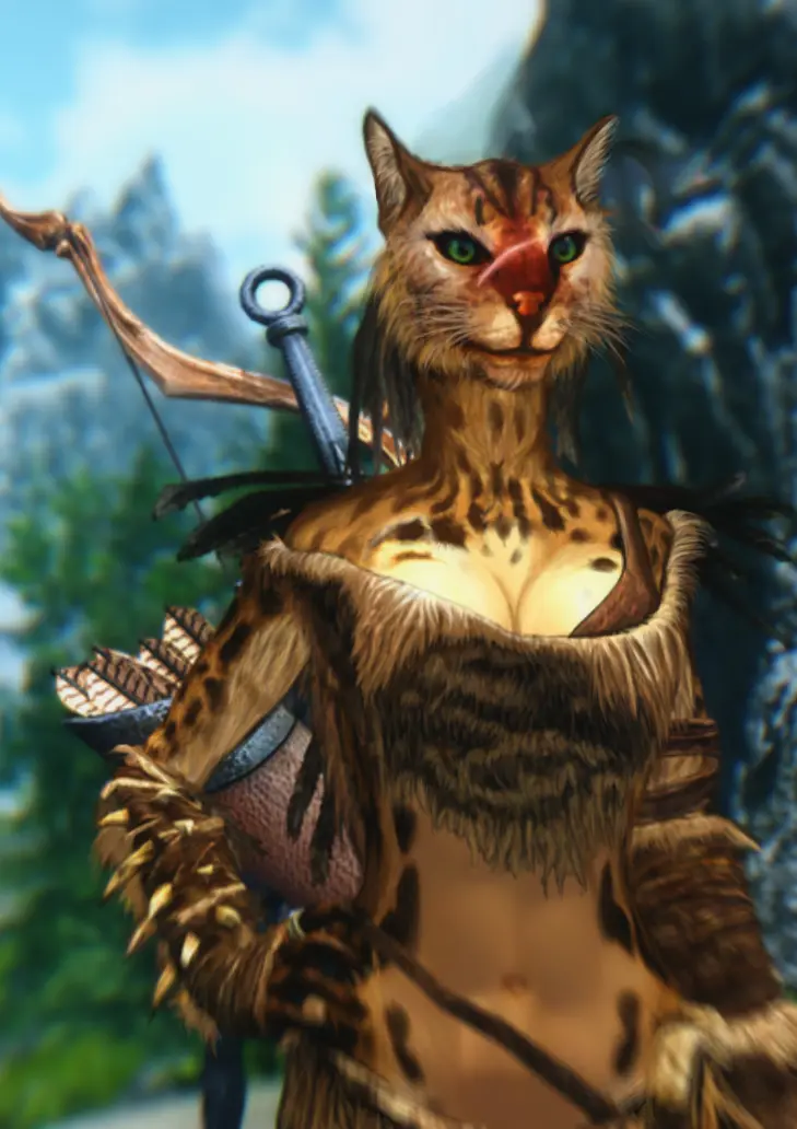 skyrim best khajiit hair mods