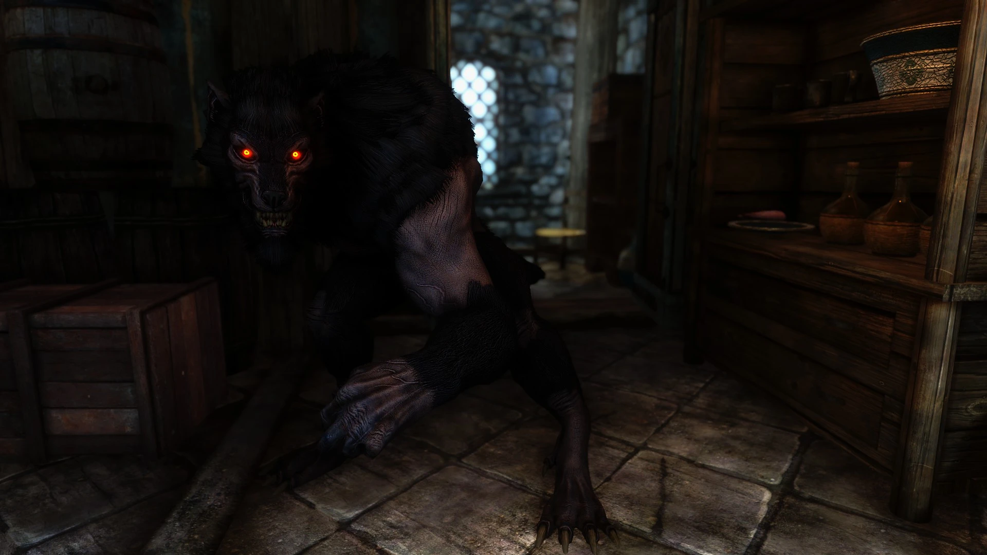 Apex werewolf Glowing eyes at Skyrim Nexus - mods and community