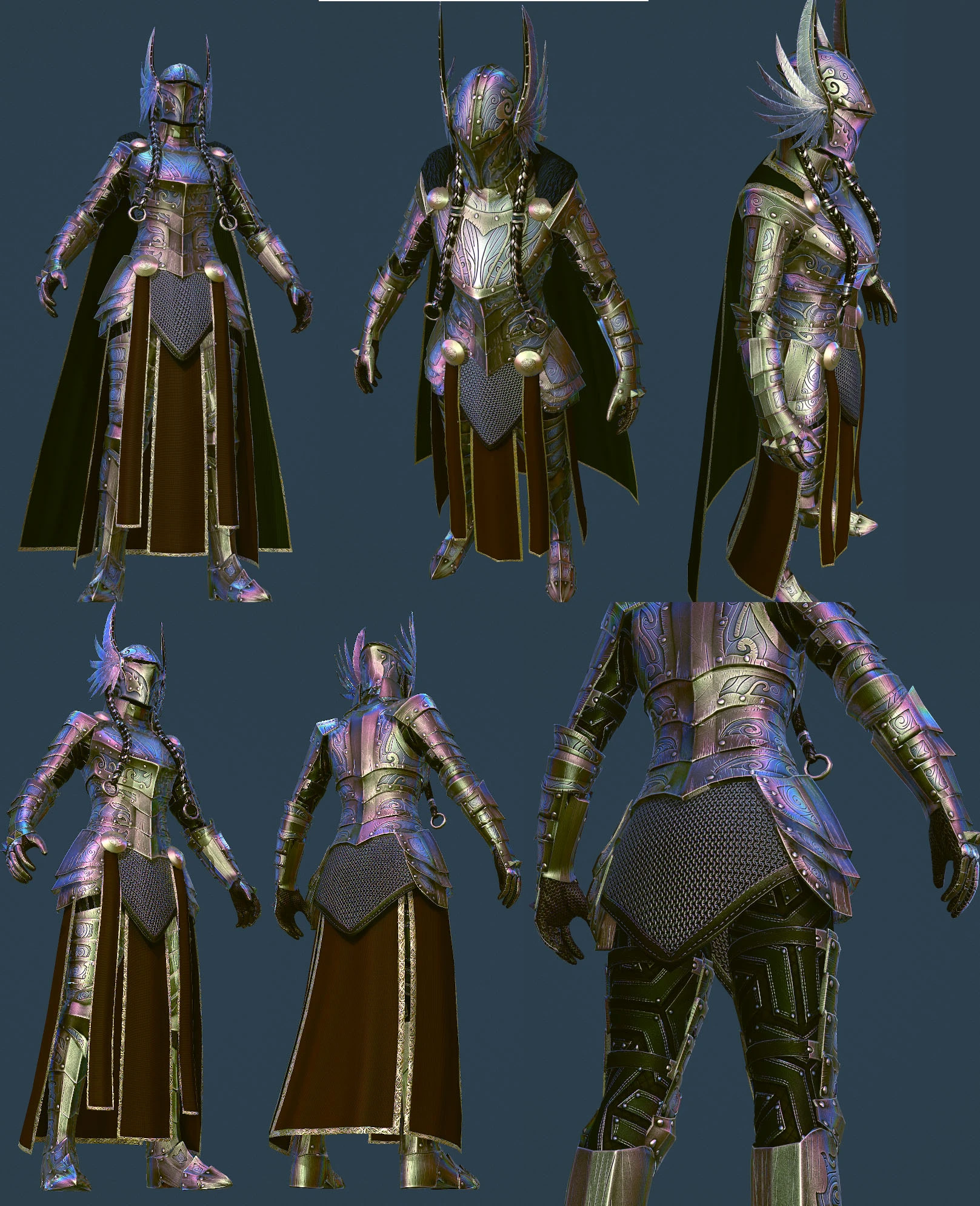 Valkyrie Armor Cape and robe redesign.