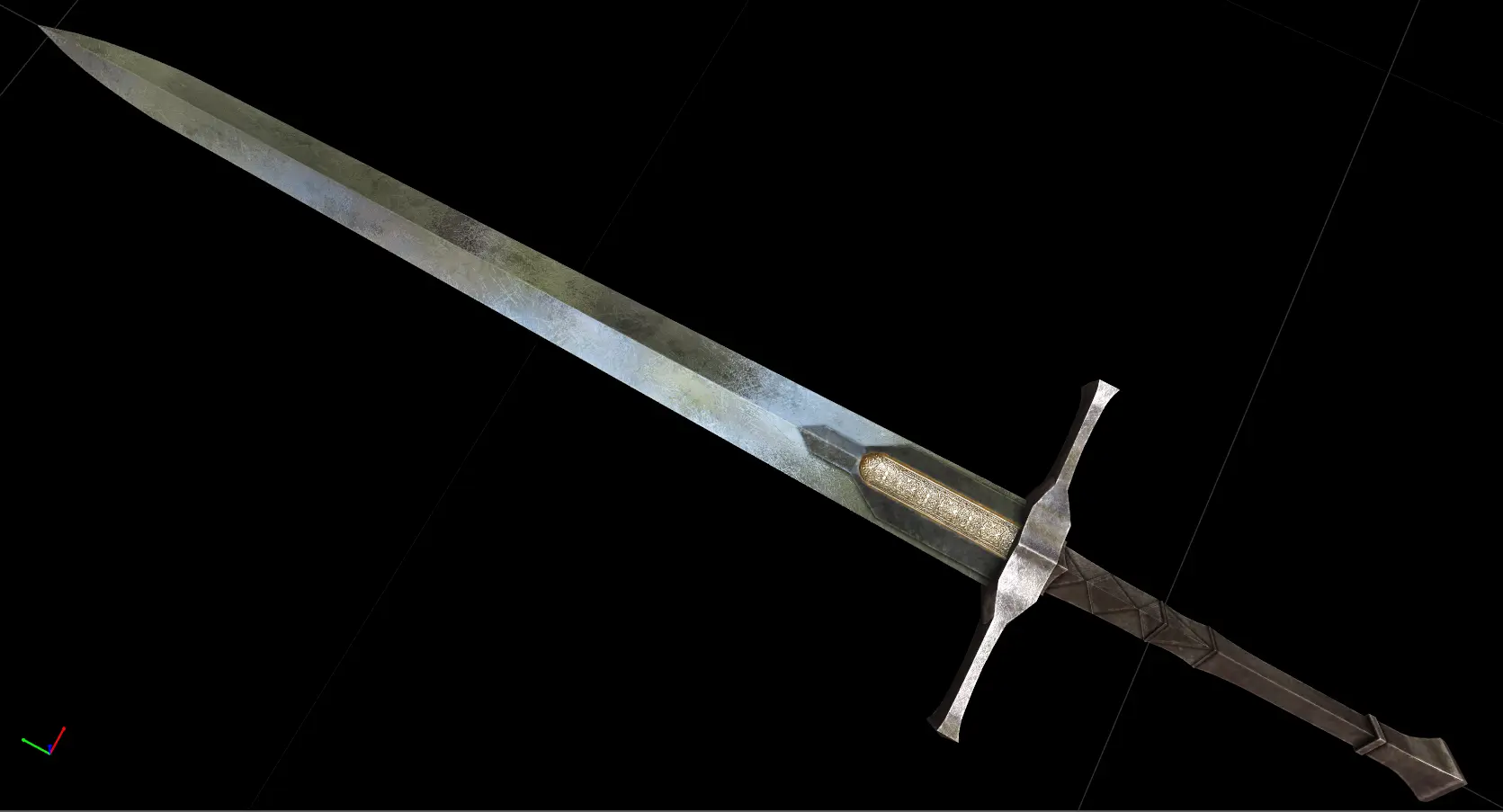 skyrim special edition mod greatsword and sword on back