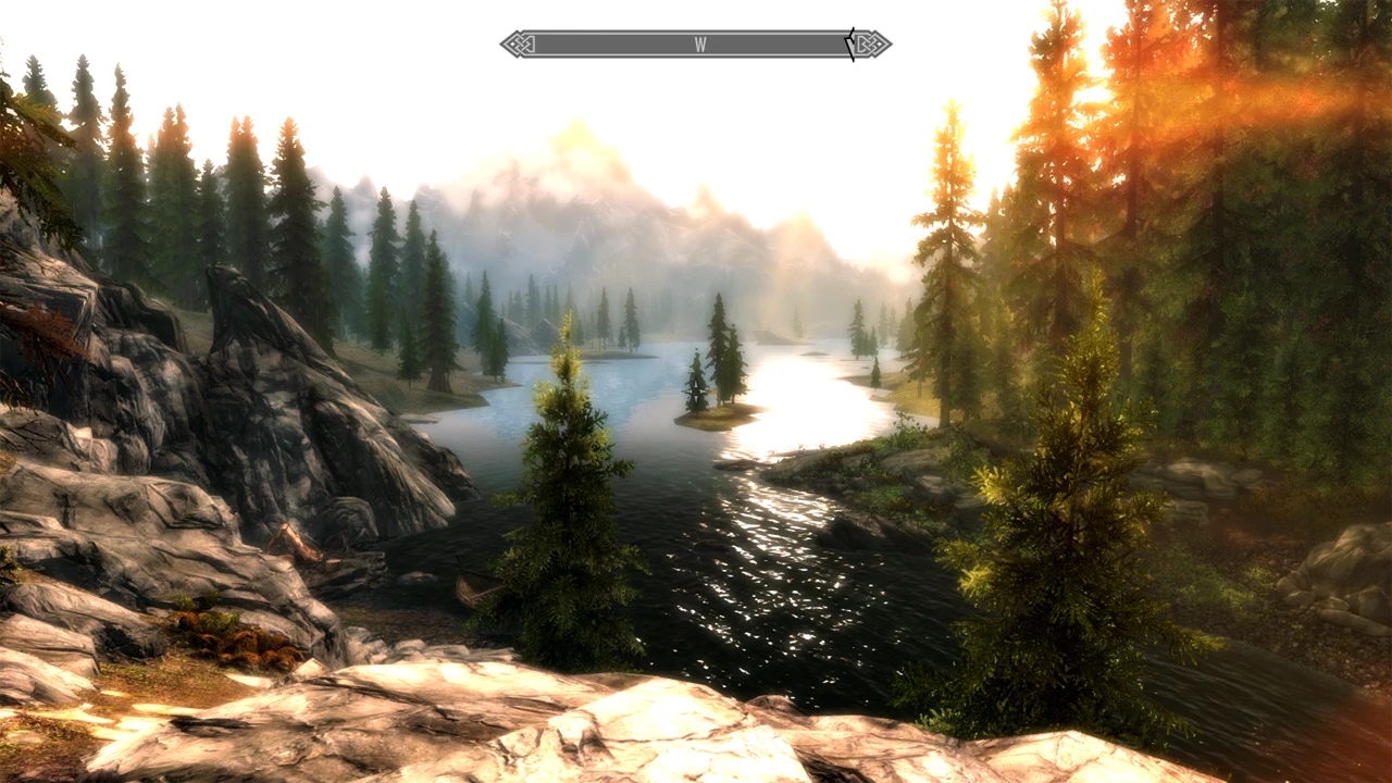 A Beautiful Skyrim sunset at Skyrim Nexus - Mods and Community