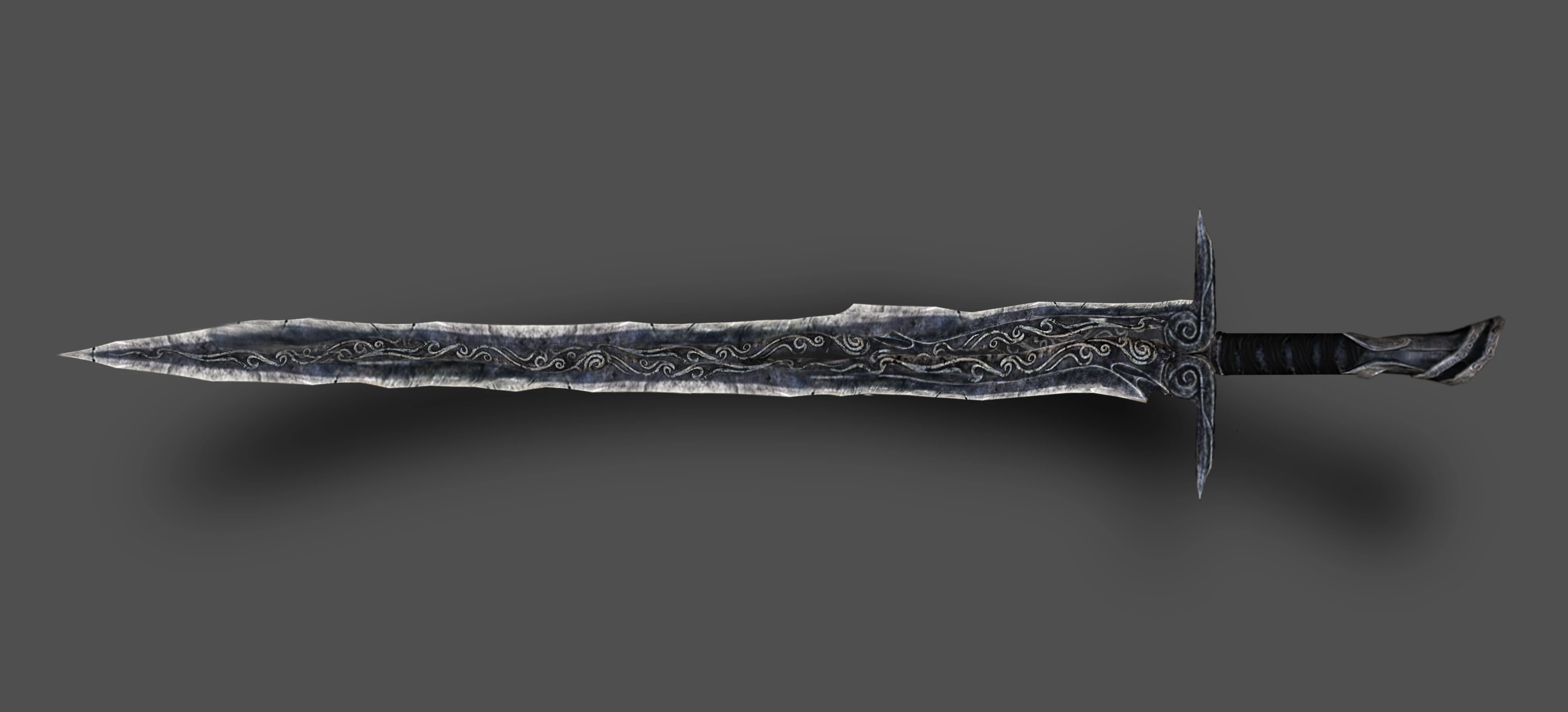 Эбонитовый двуручный меч Skyrim