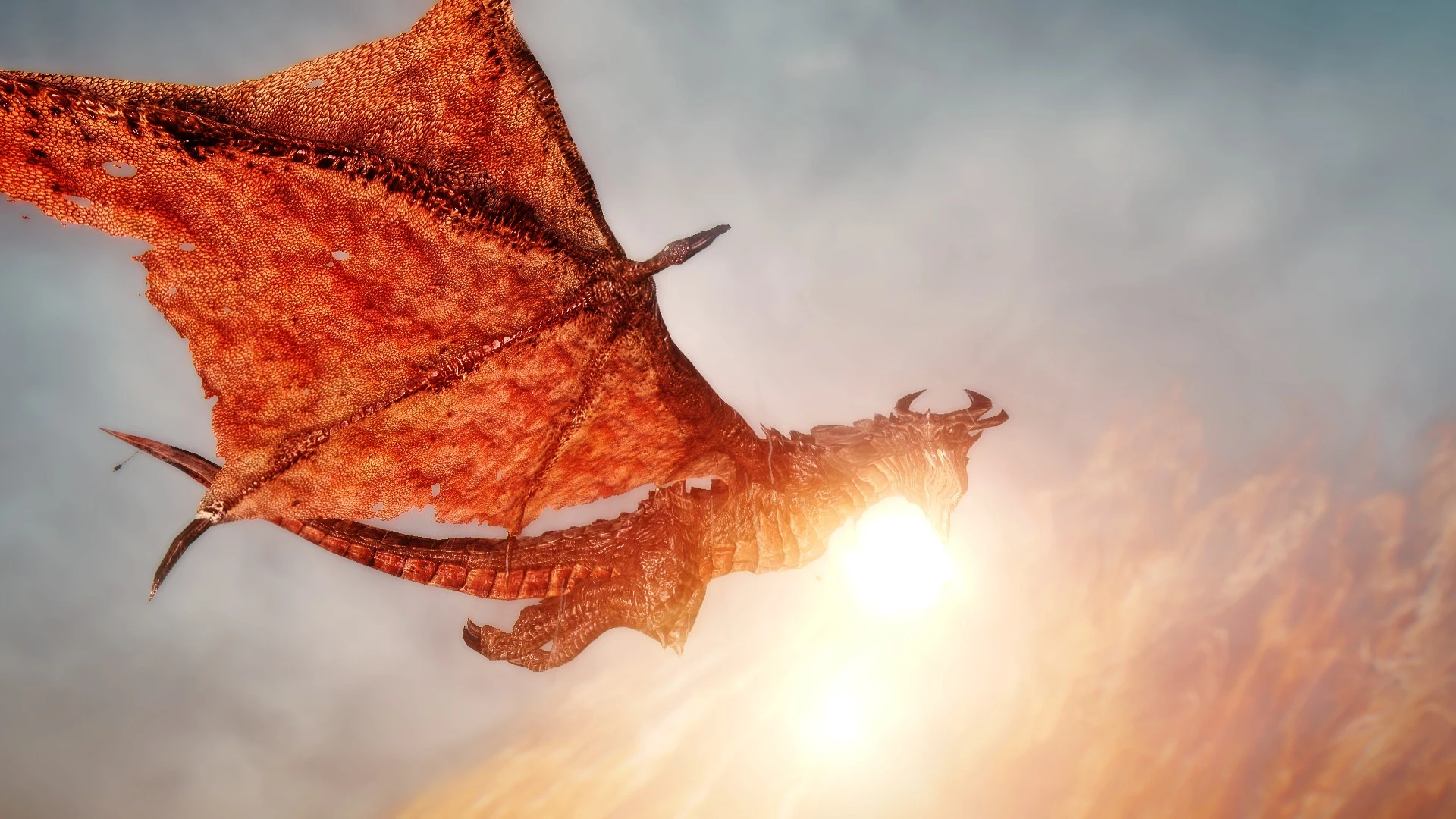 Fiery dragon at Skyrim Nexus - Mods and Community