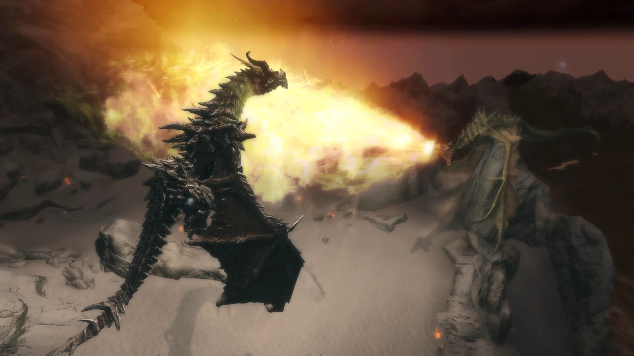 Alduin Vs Paarthurnax 4 at Skyrim Nexus - Mods and Community