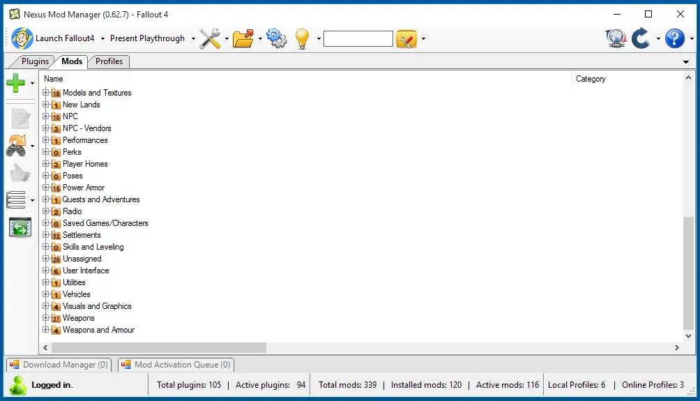 Nexus Mod Manager - Fallout 4 mods