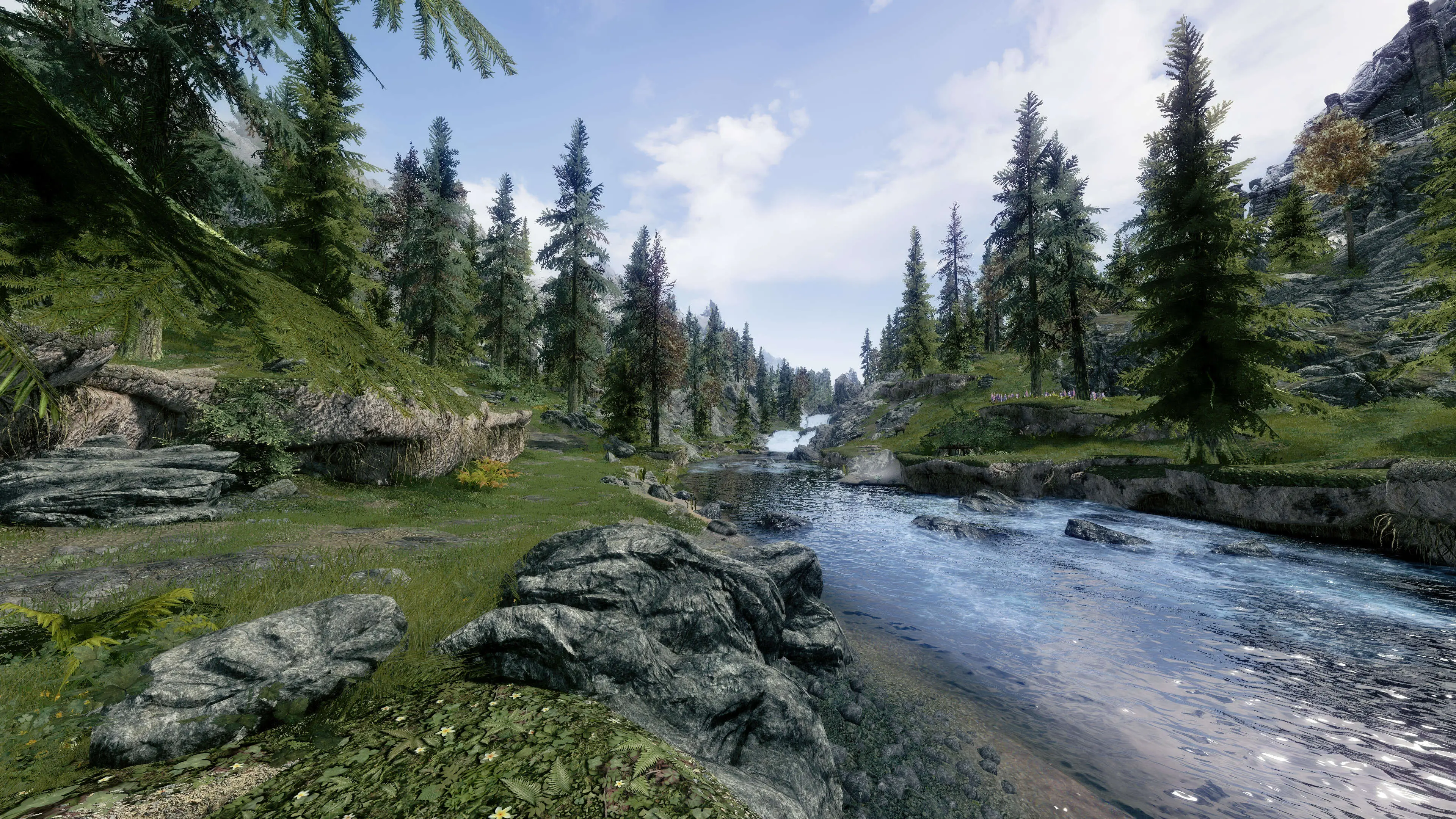 Skyrim se water. Skyrim Карелия. Скайрим ЕНБ 4к. Skyrim 4. Скайрим 4к ультра.