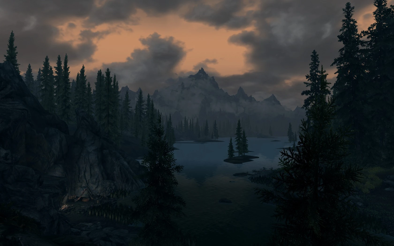 Lake Illinata at Dusk at Skyrim Nexus - Mods and Community