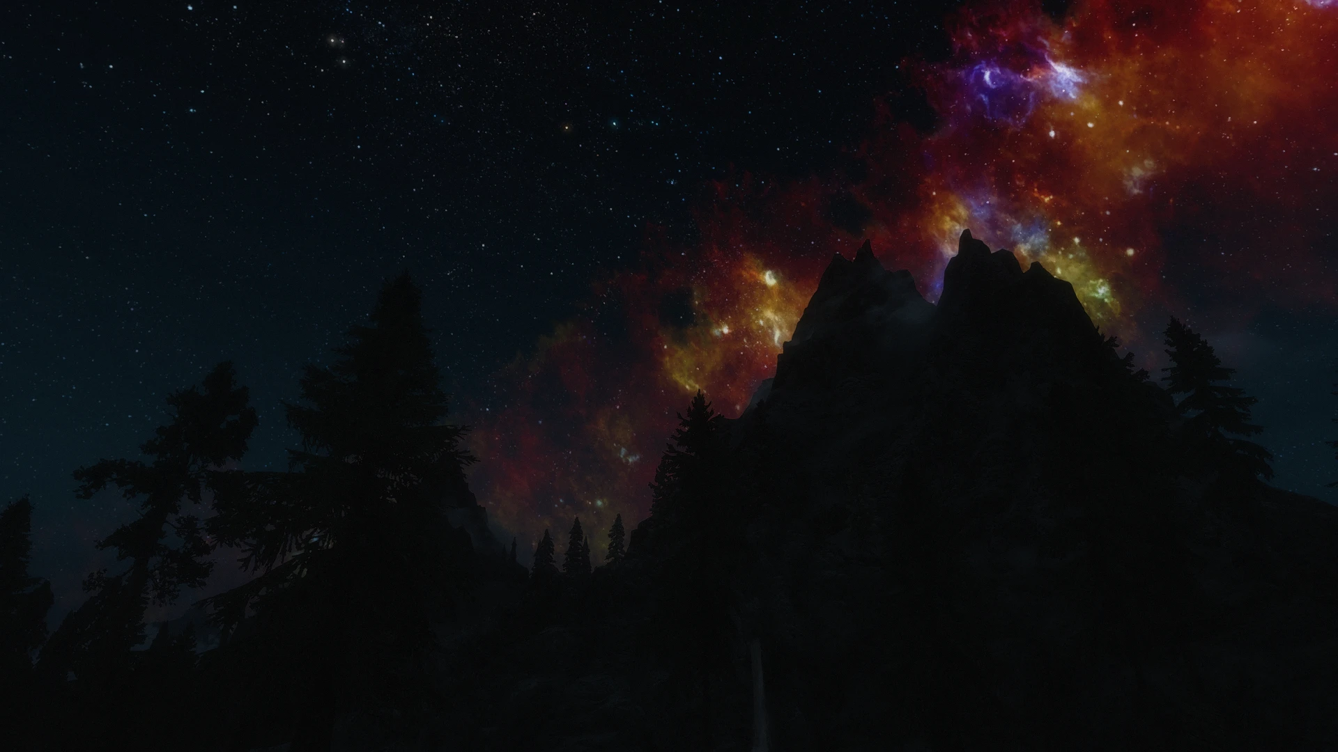 Night sky of Riverwood at Skyrim Nexus - Mods and Community