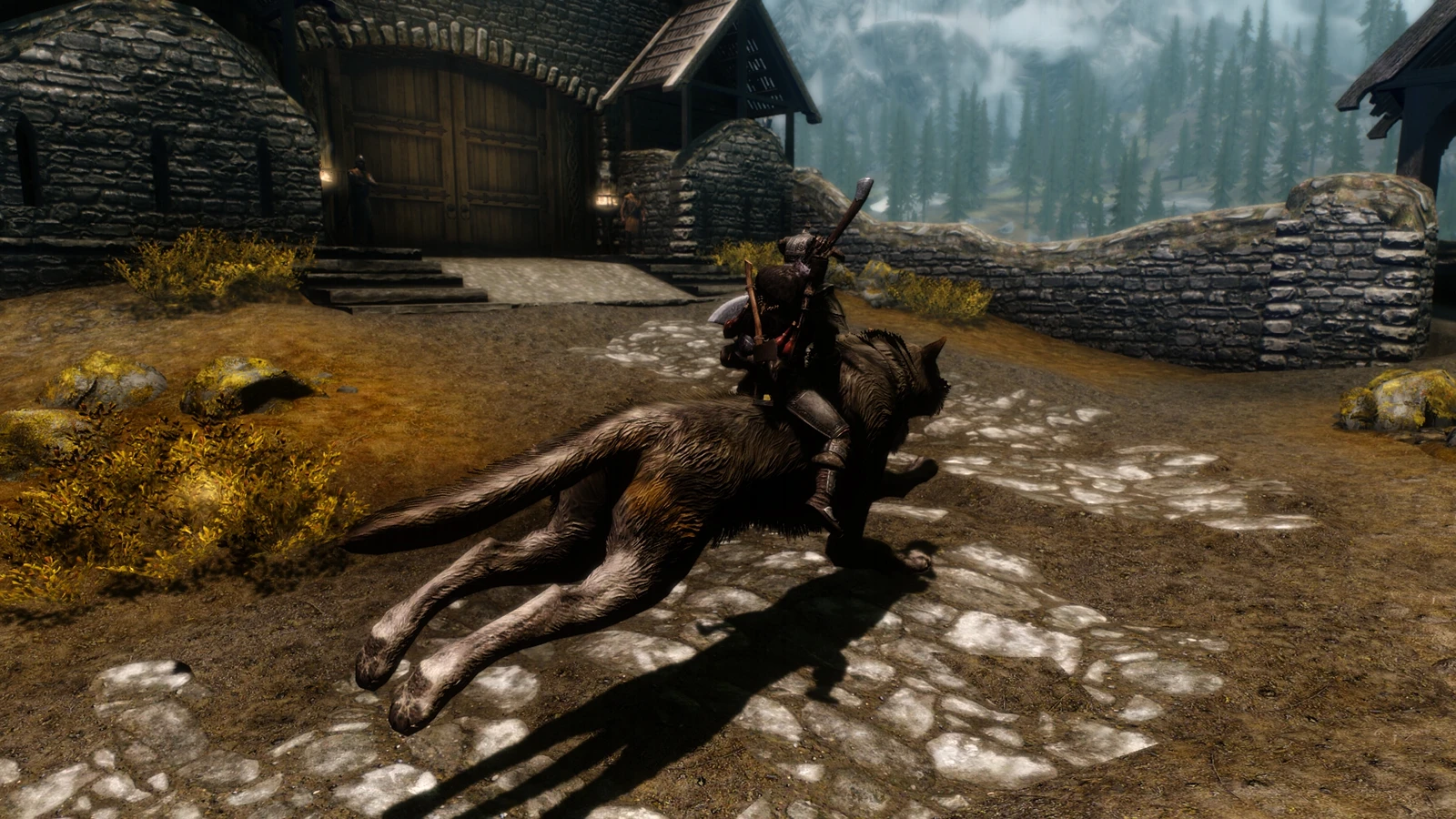 skyrim wolf mount mod