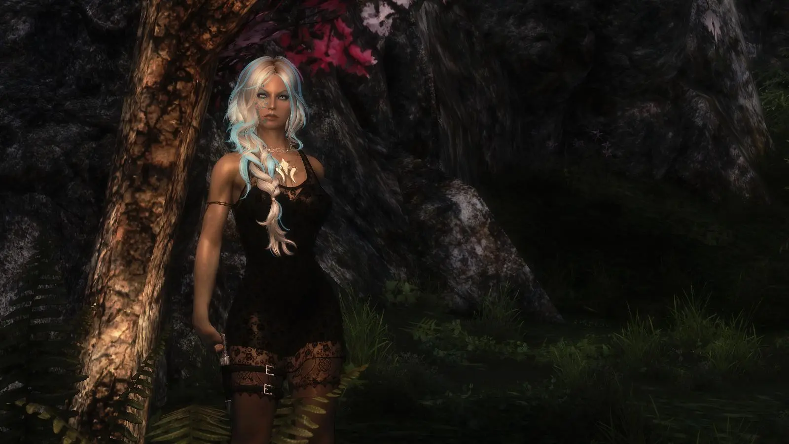 black lace mini dress skyrim