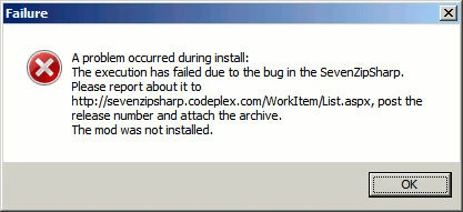 a problem occurred during install nmm