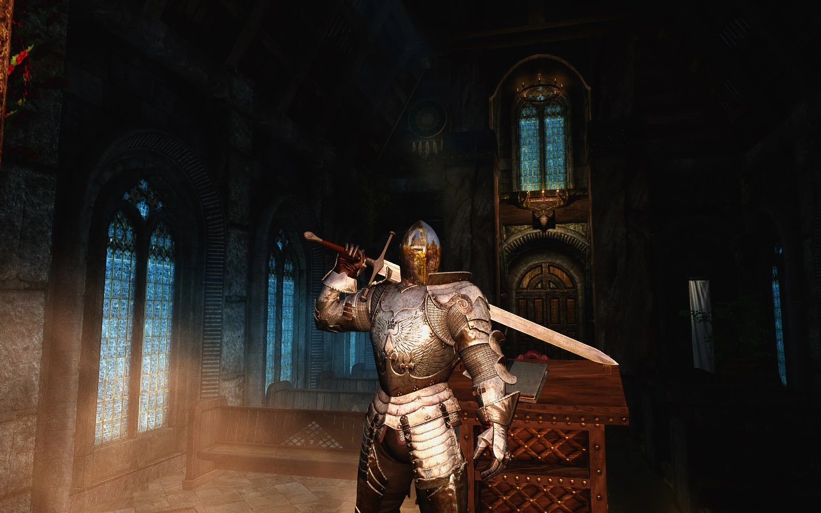 knight armor skyrim mod