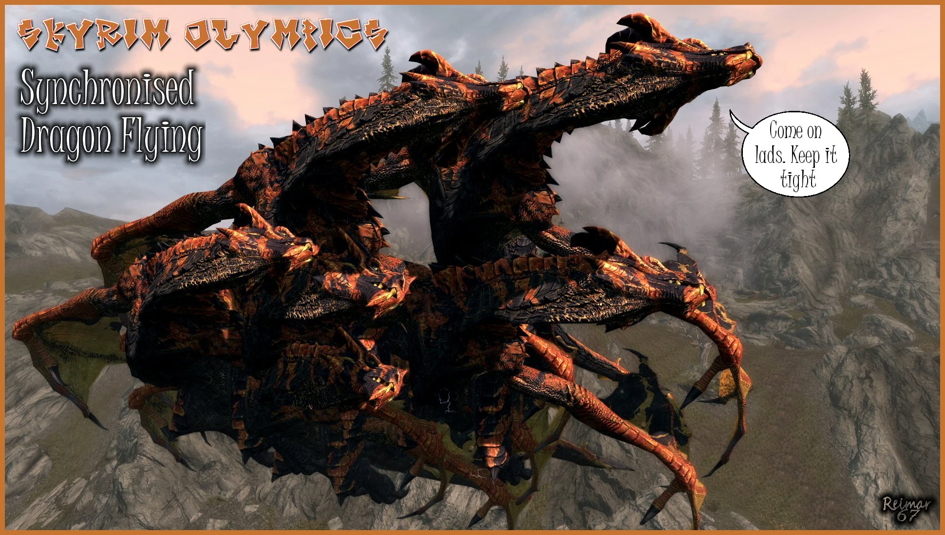 flying a dragon in skyrim