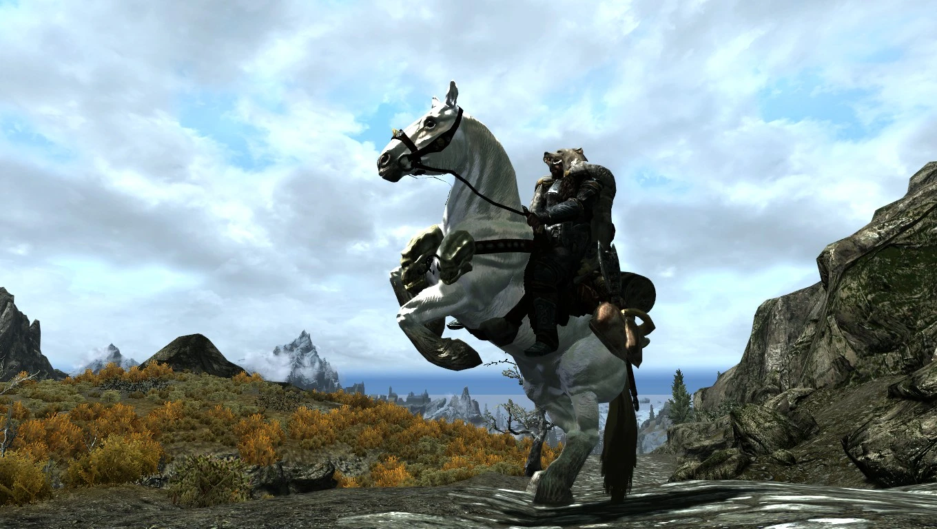 Thorn and Karinda enjoying their ride at Skyrim Nexus - Mods and Community