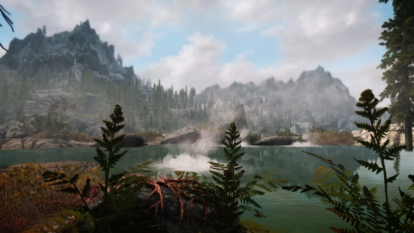 morning at the hotsprings at skyrim special edition nexus mods and.