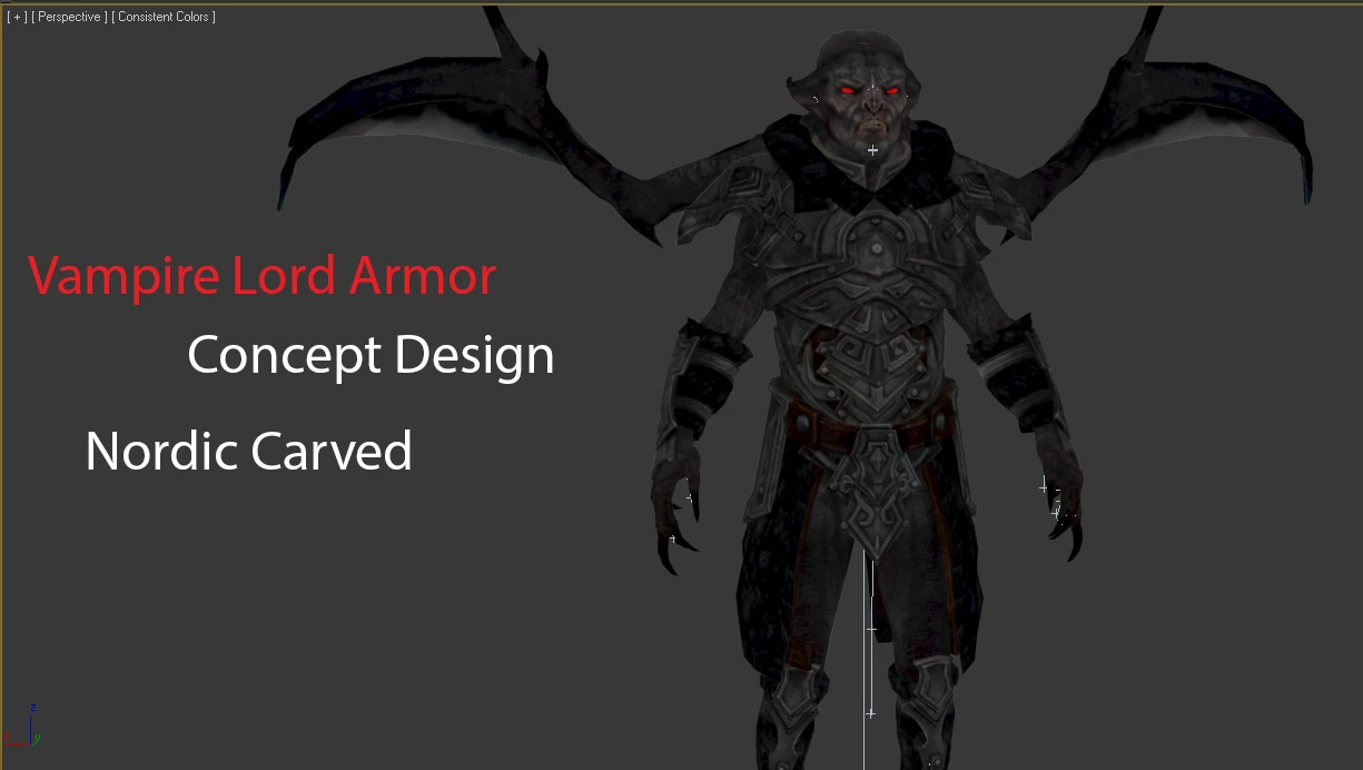 Vampire Lord Armor - Nordic Carved Concept Design.