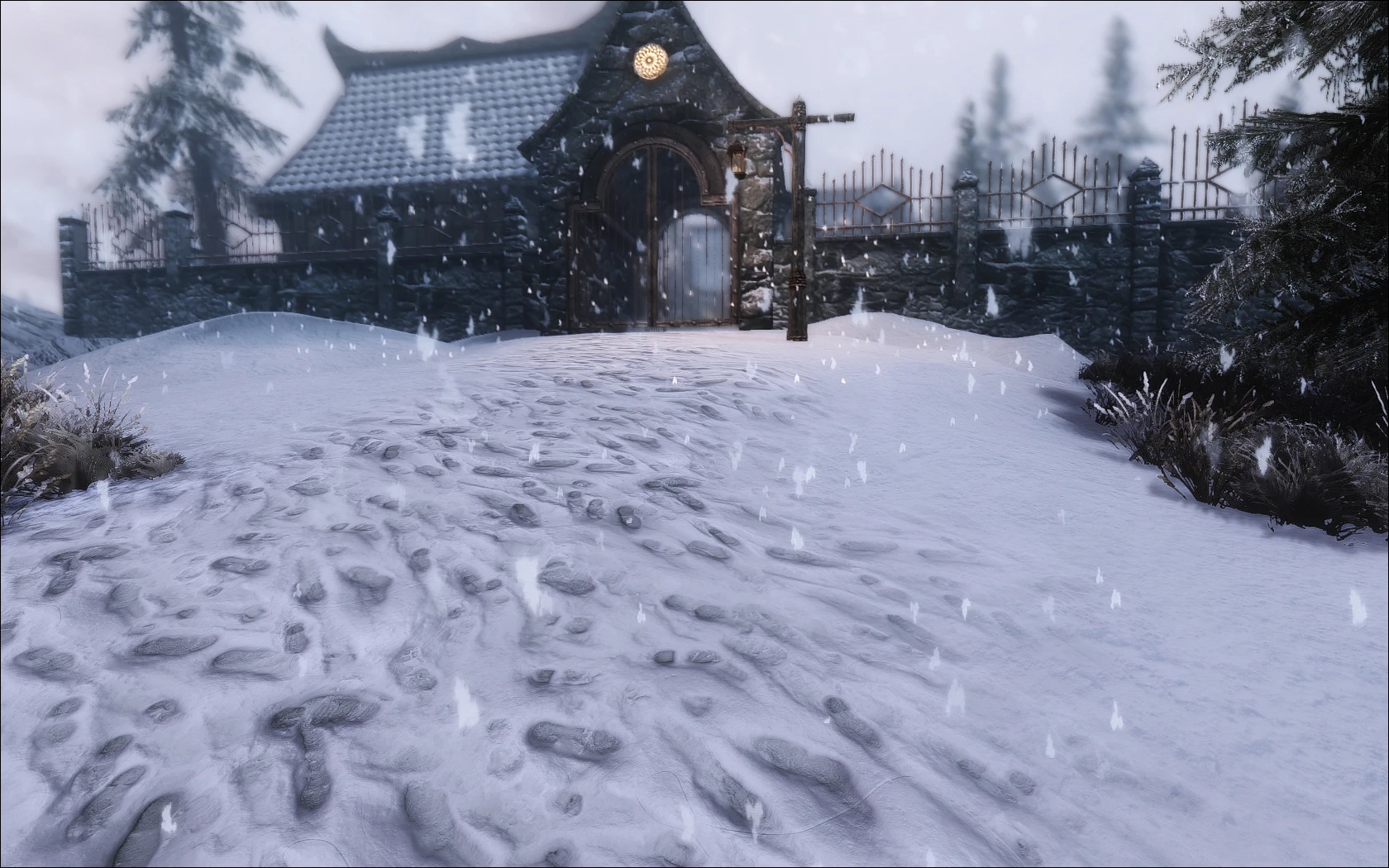 Skyrim Realistic Texture Overhaul Snow.