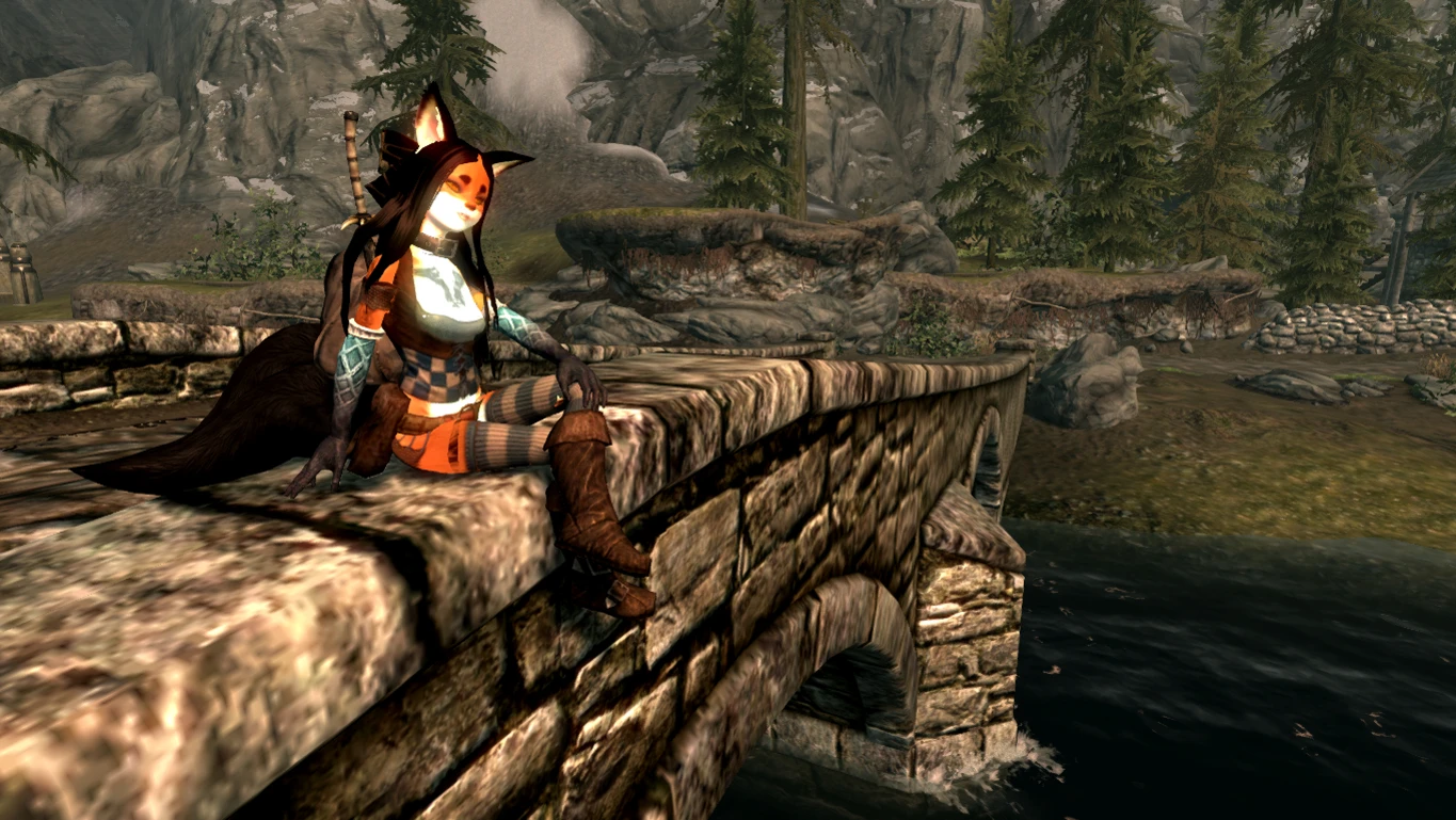 enjoying the view -Fox girl dovahkiin- at Skyrim Nexus - Mod