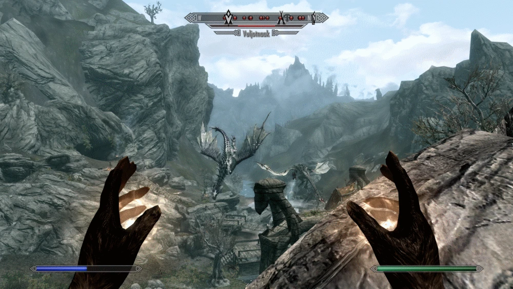 Cowering Behind a Rock at Skyrim Nexus - Mods and Community