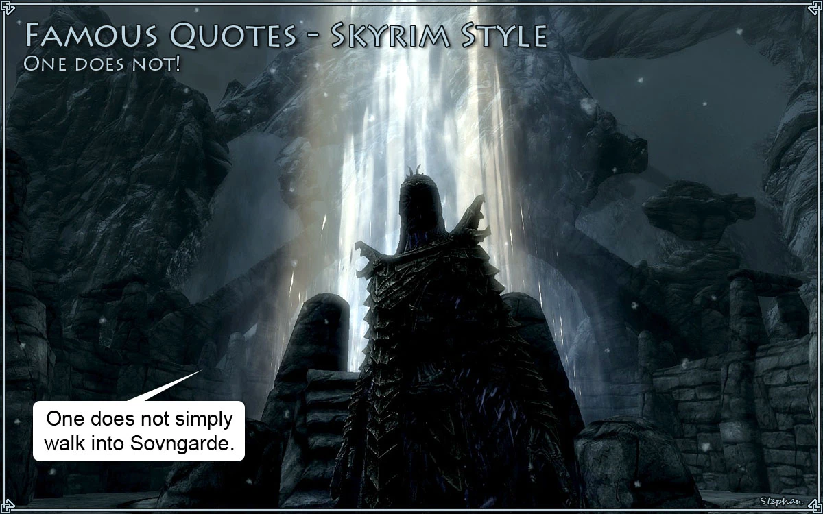 Famous Quotes - Skyrim Style 1.
