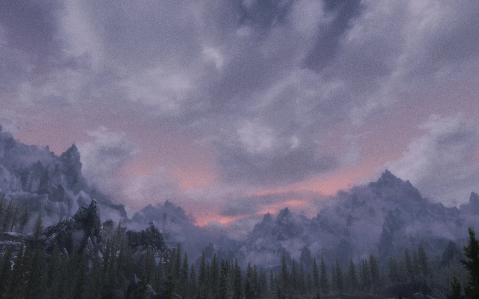 Sunset over Lake Ilinalta at Skyrim Nexus - Mods and Community