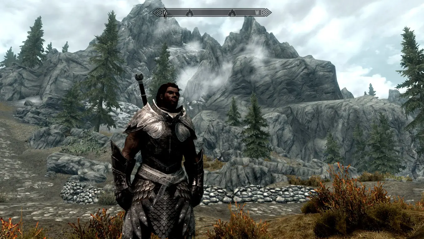 Artoch with mountain backdrop at Skyrim Nexus - Mods and Community