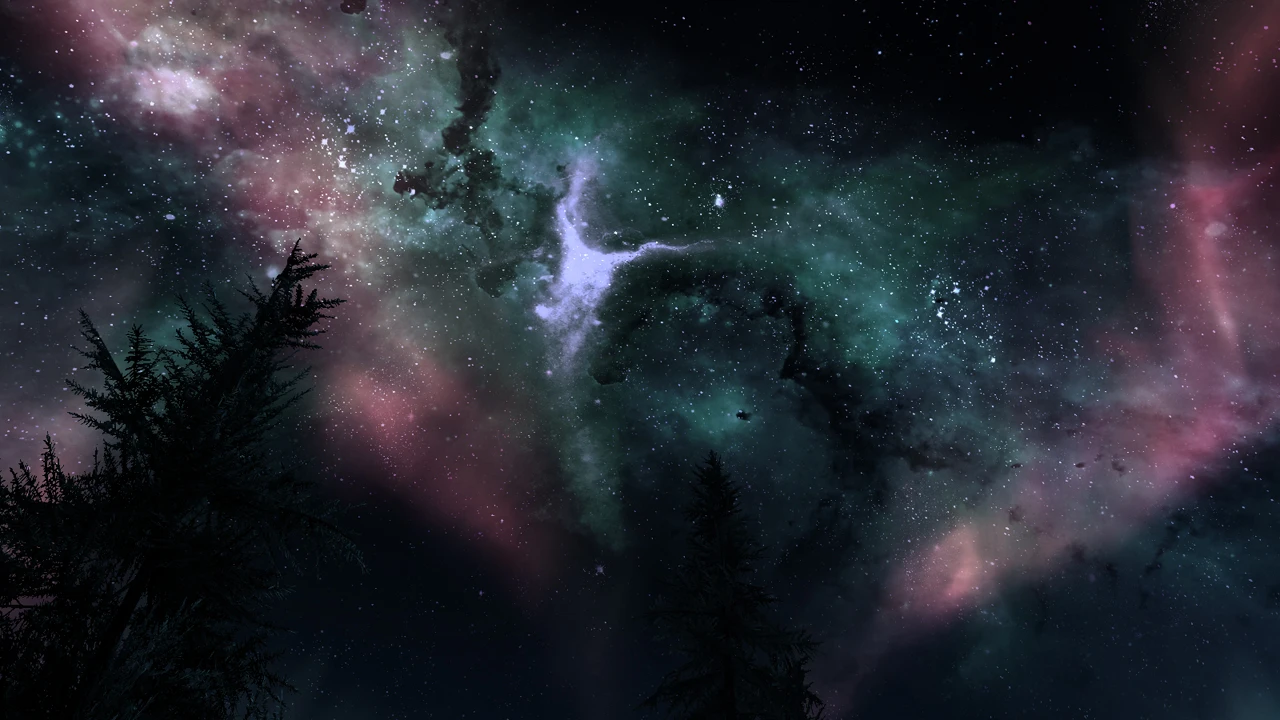 Sky stars and nebula at Skyrim Nexus - Mods and Community