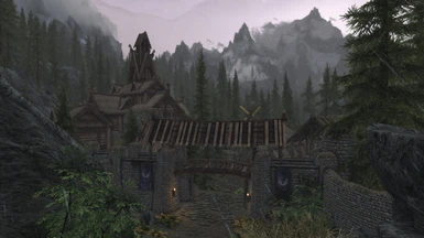 The Great City of Falkreath Jarl's Longhouse replacement WIP