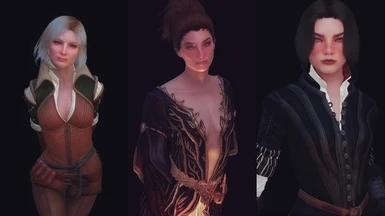 Yennefer and Triss outfits uploaded