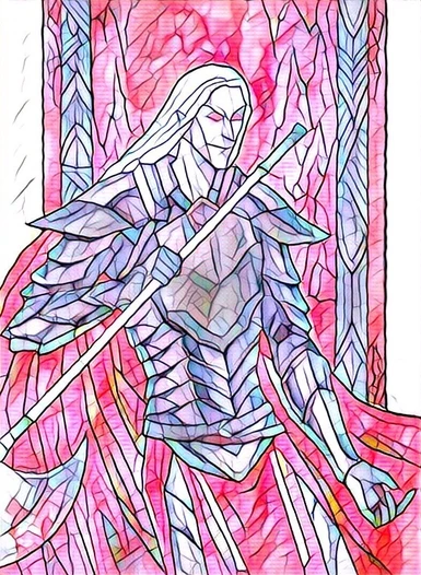 Boethiah Stained Glass Texture