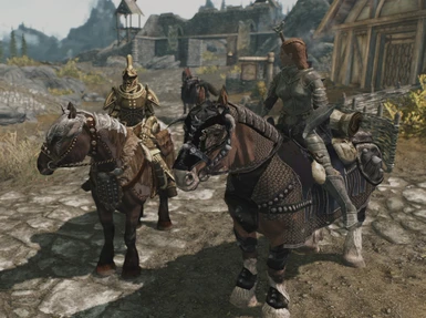 Armored Horses with followers 