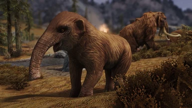 Whenever you kill a mammoth a cute baby like this is orphaned